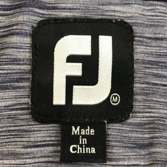 FootJoy Mens Polo Shirt Medium Colorblock White Colorblock Short Sleeve Casual - Picture 3 of 13